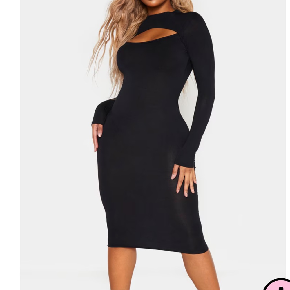 Black Cutout Bodycon Dress